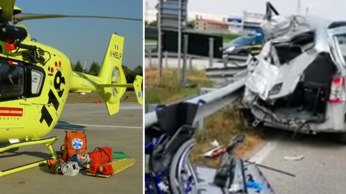 Latisana: scontro auto camion, morto un disabile - 