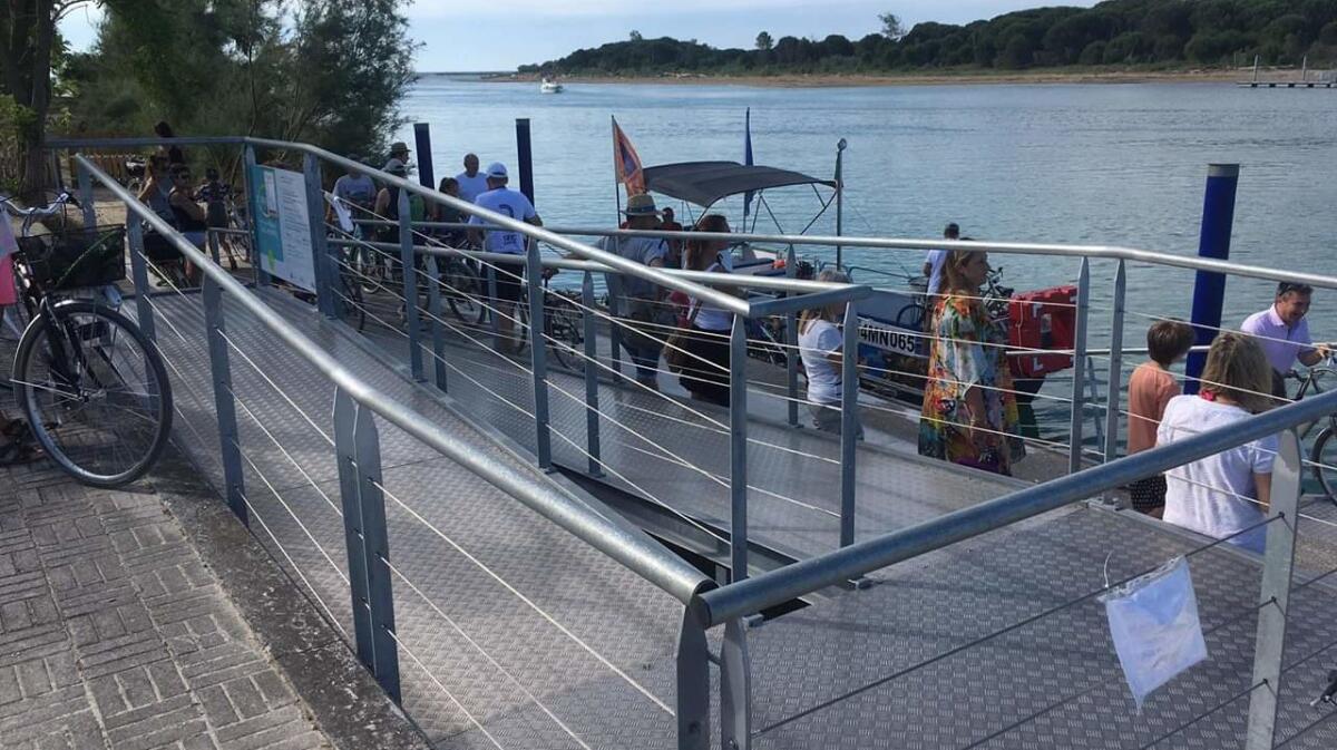 XRiver, ecco il nuovo attracco per il traghetto ciclopedonale sul Tagliamento - 