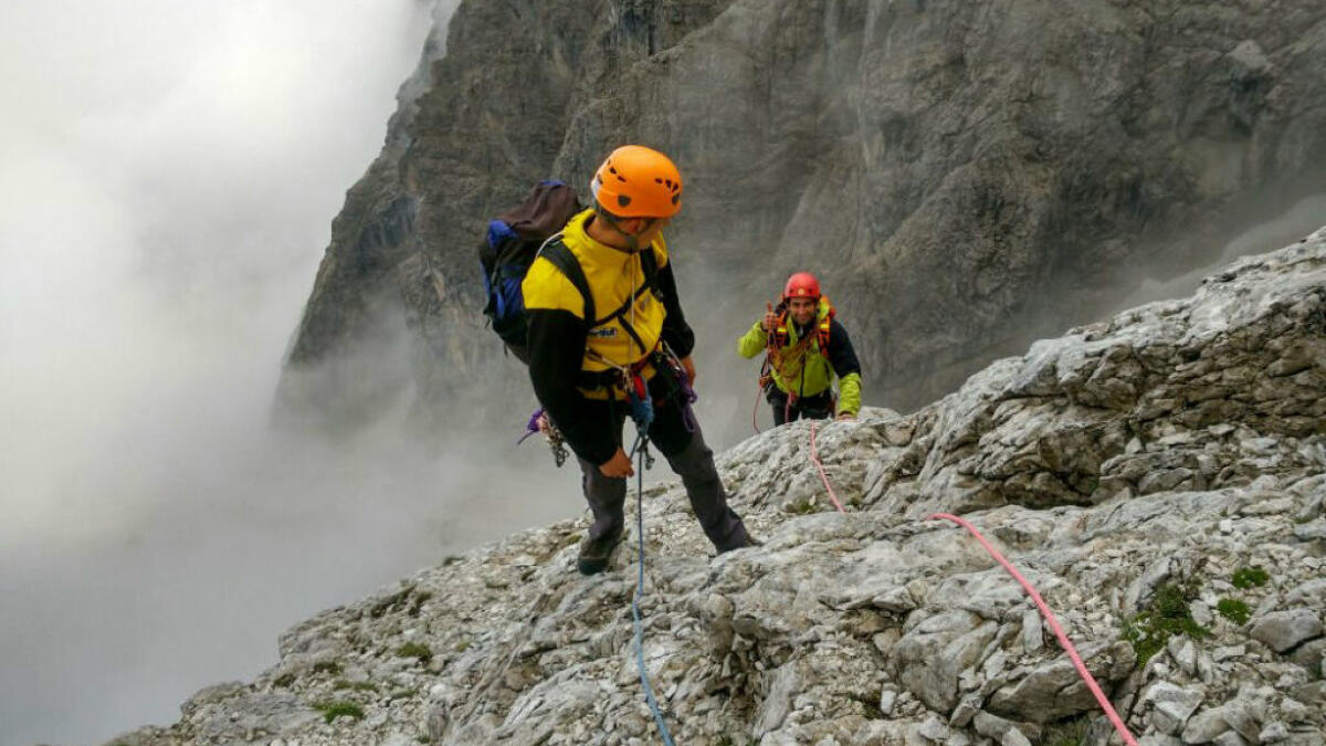 Recuperati i due alpinisti sulla Croda Cimoliana - 