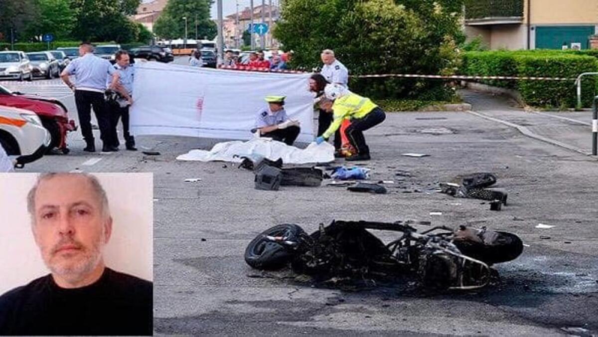 Violento scontro, sbalzato da sella e travolto, centauro muore sul colpo - 