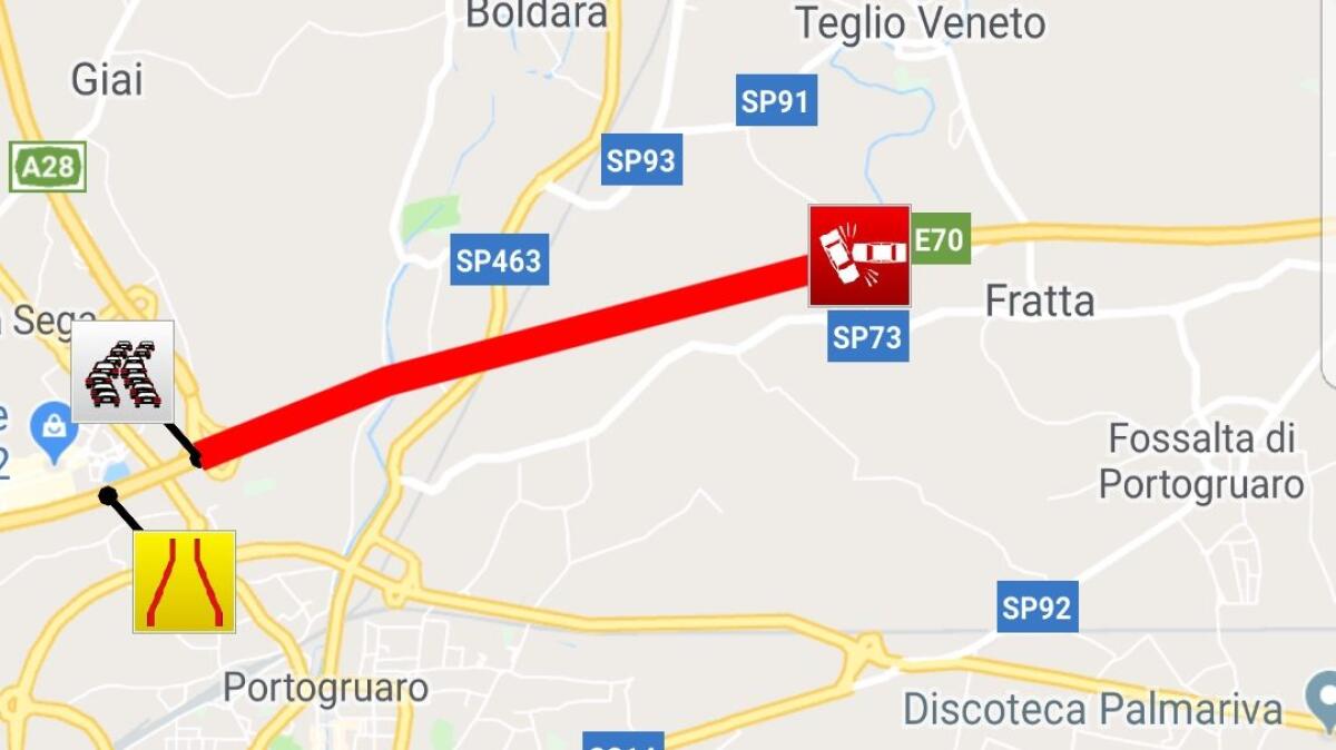 Incidente in A4 tra Portogruaro e Latisana: traffico in tilt - 