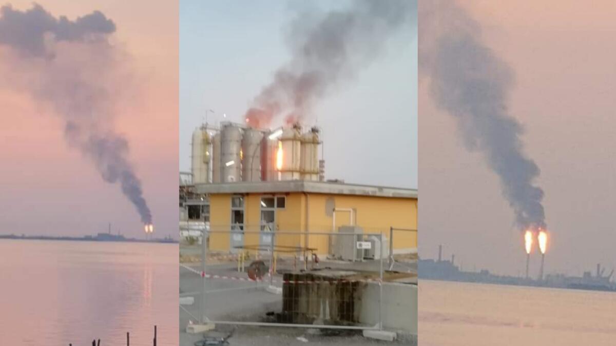 Fiamme a Marghera, bruciano le "torce di sicurezza", anomalia all'impianto - 