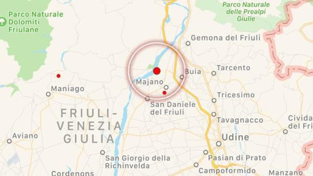 Seconda scossa di terremoto in Friuli, epicentro a Majano - 