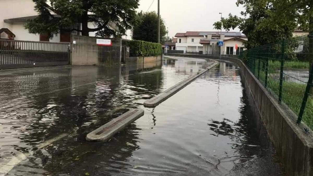 Maltempo, nubifragio e allagamenti in provincia di Treviso - 