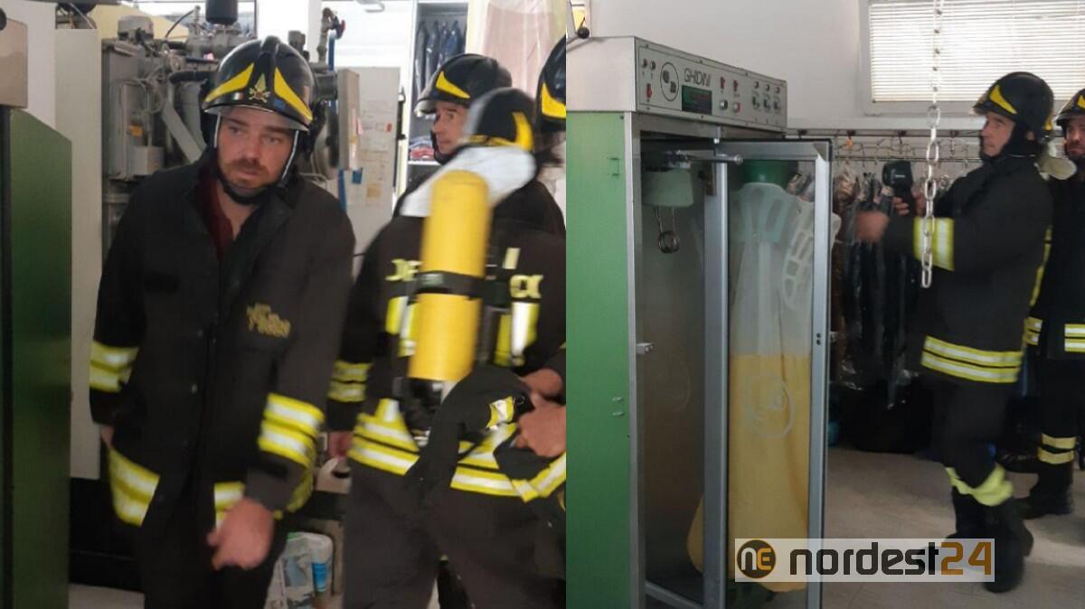 San Daniele del Friuli, fiamme alla pulitura Jolly - 