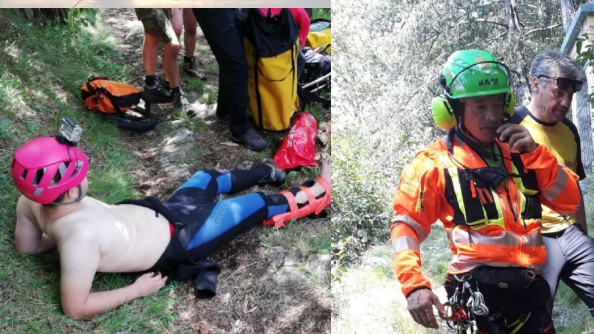 Chiusaforte, recuperato il ferito in forra nel Rio Patoc - 