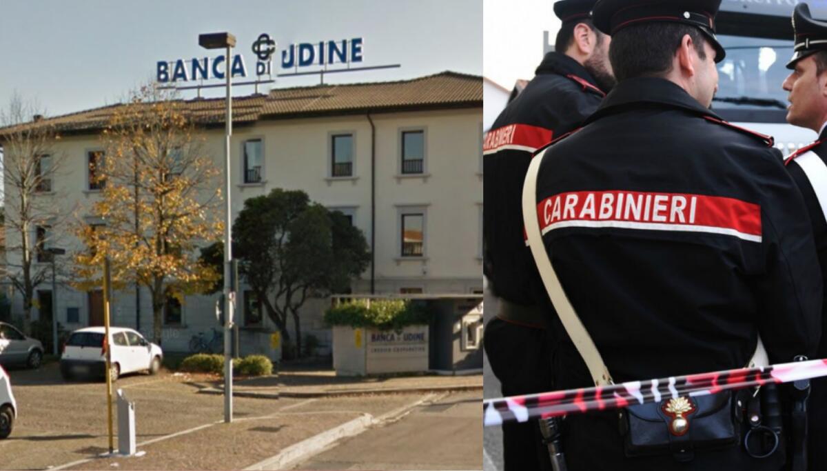 Udine, rapina a mano armata in banca - 