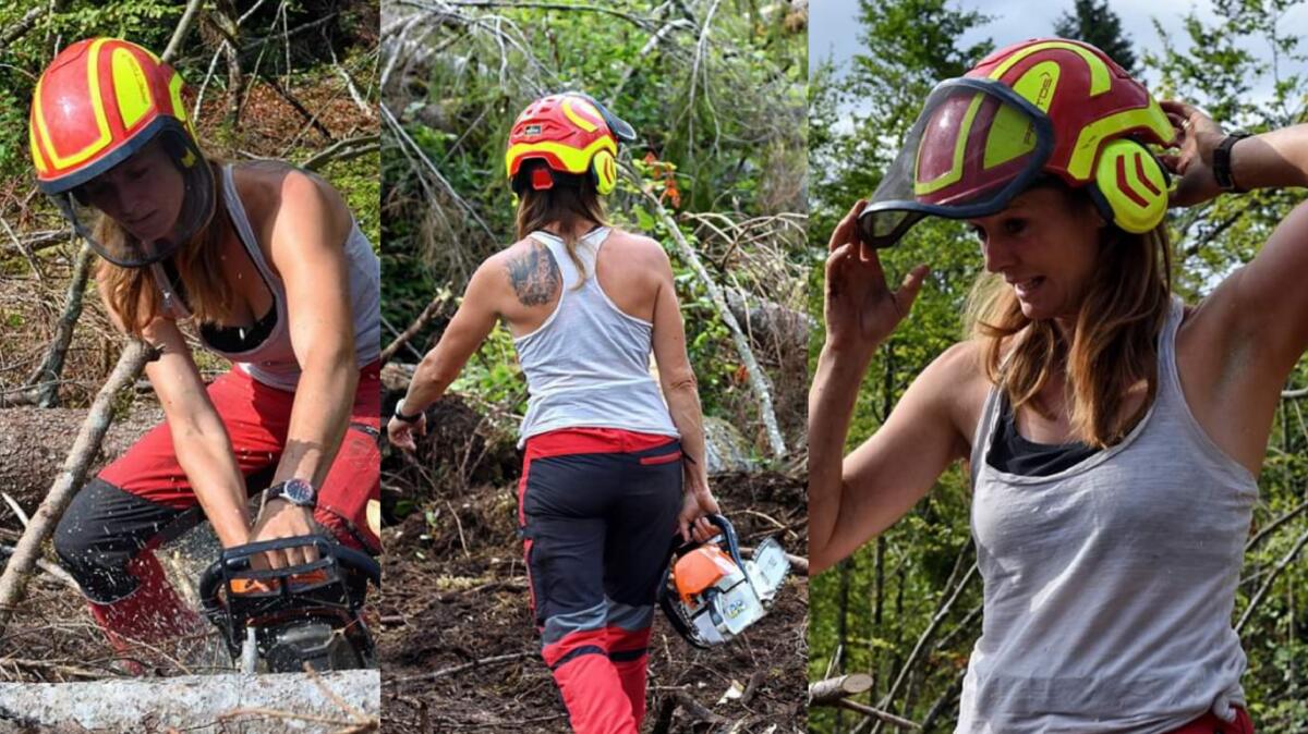 Vania, la boscaiola degli schianti. I risultati? "Li vedranno i miei nipoti" - 