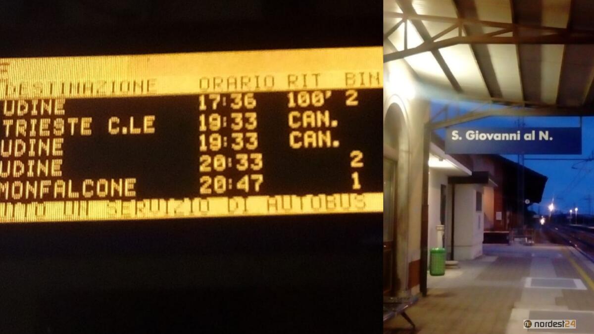 San Giovanni al Natisone. Investita dal treno, linea Udine - Gorizia bloccata - 