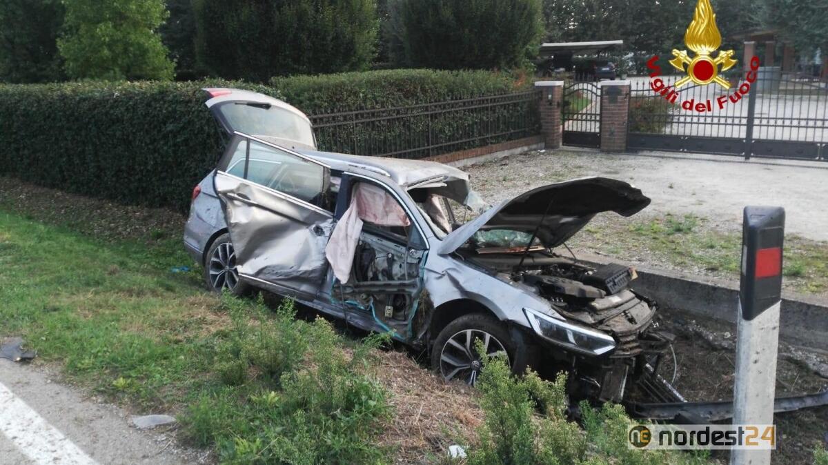 Grantorto. Finisce con l'auto fuori strada: ferito un 21enne - 