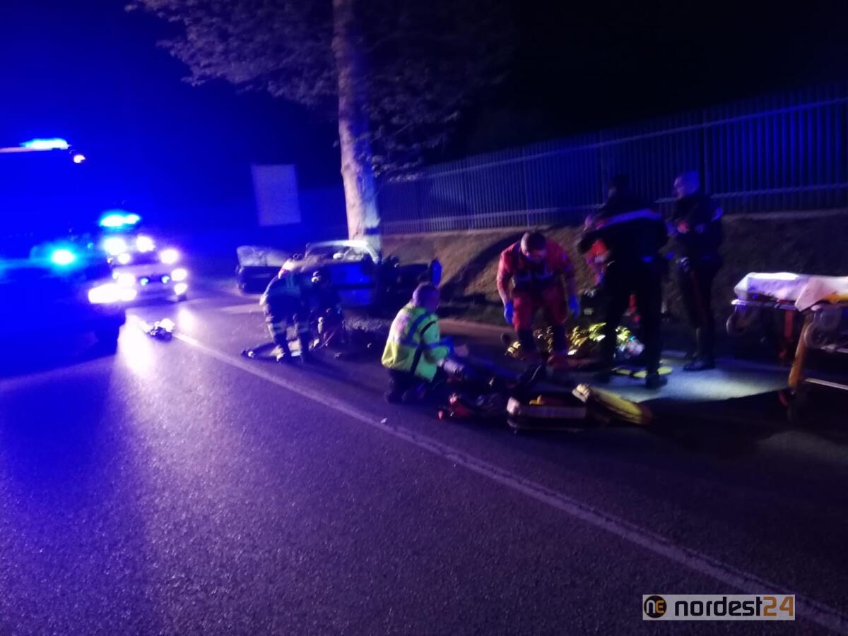 Incidente a Pavia di Udine, schianto contro il platano: 3 feriti gravi - 