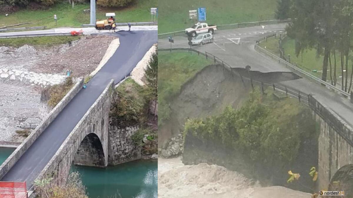 Ovaro. Ponte distrutto dal maltempo: ricostruito in tempi record - 
