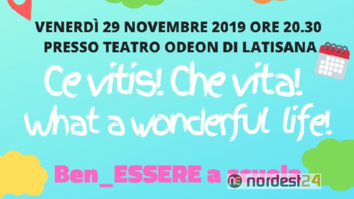 A Latisana la scuola promuove benessere e salute, Teatro Odeon 29 novembre - 