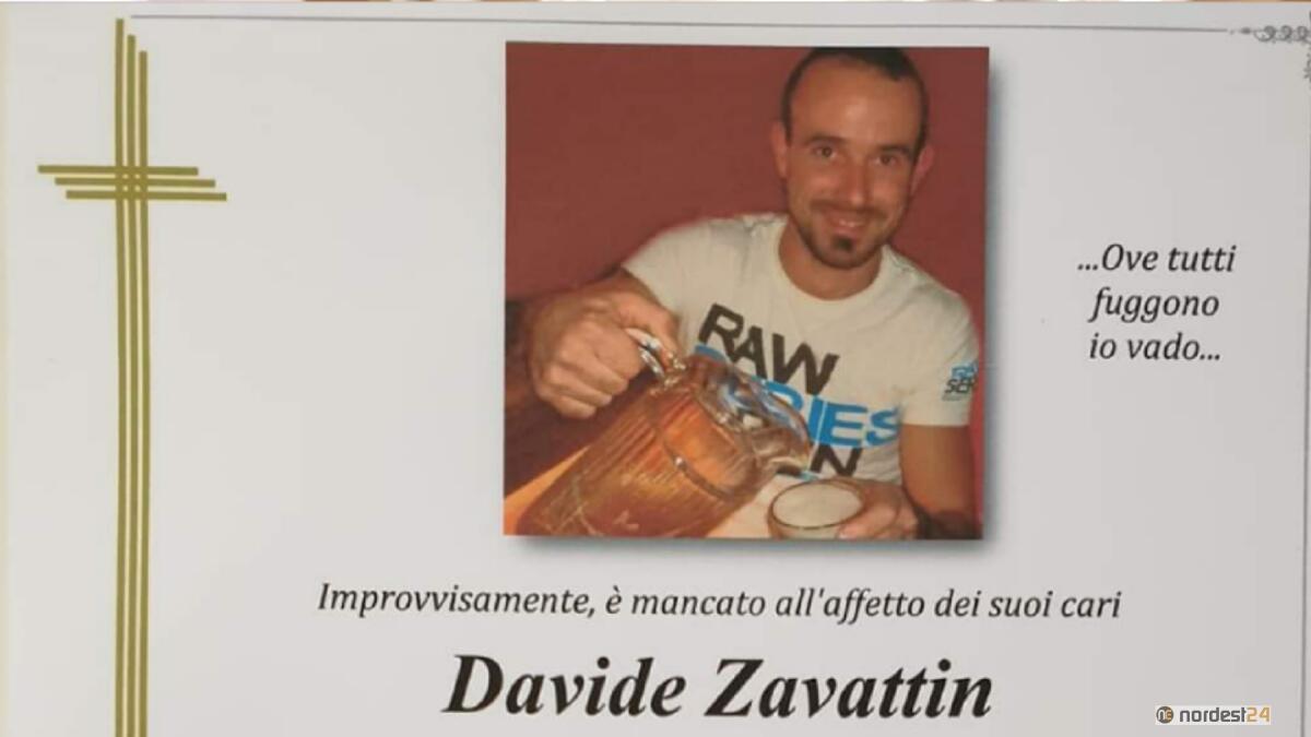 Fissati i funerali di Davide Zavattin - 