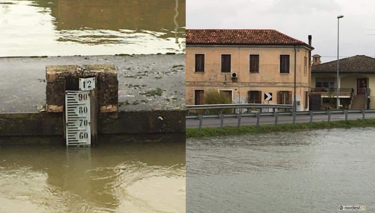A Concordia Sagittaria cresce il livello dell'acqua - 