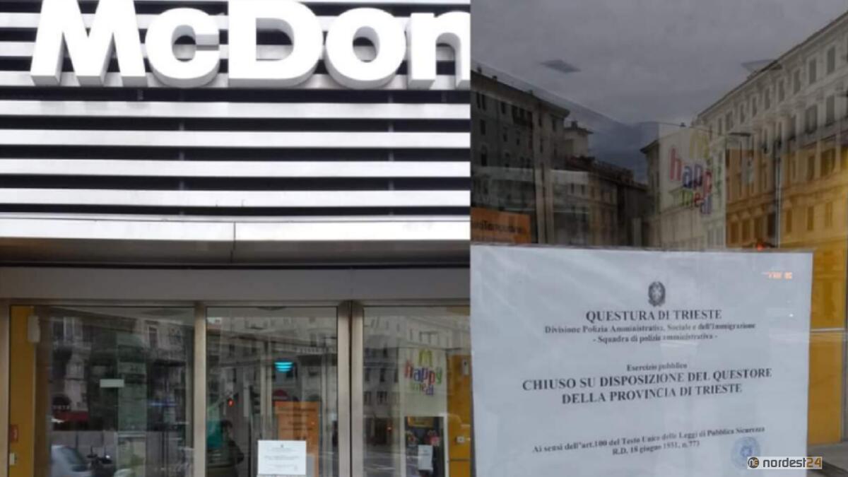 Trieste. Troppe liti e droga: la Polizia chiude il McDonald's - 