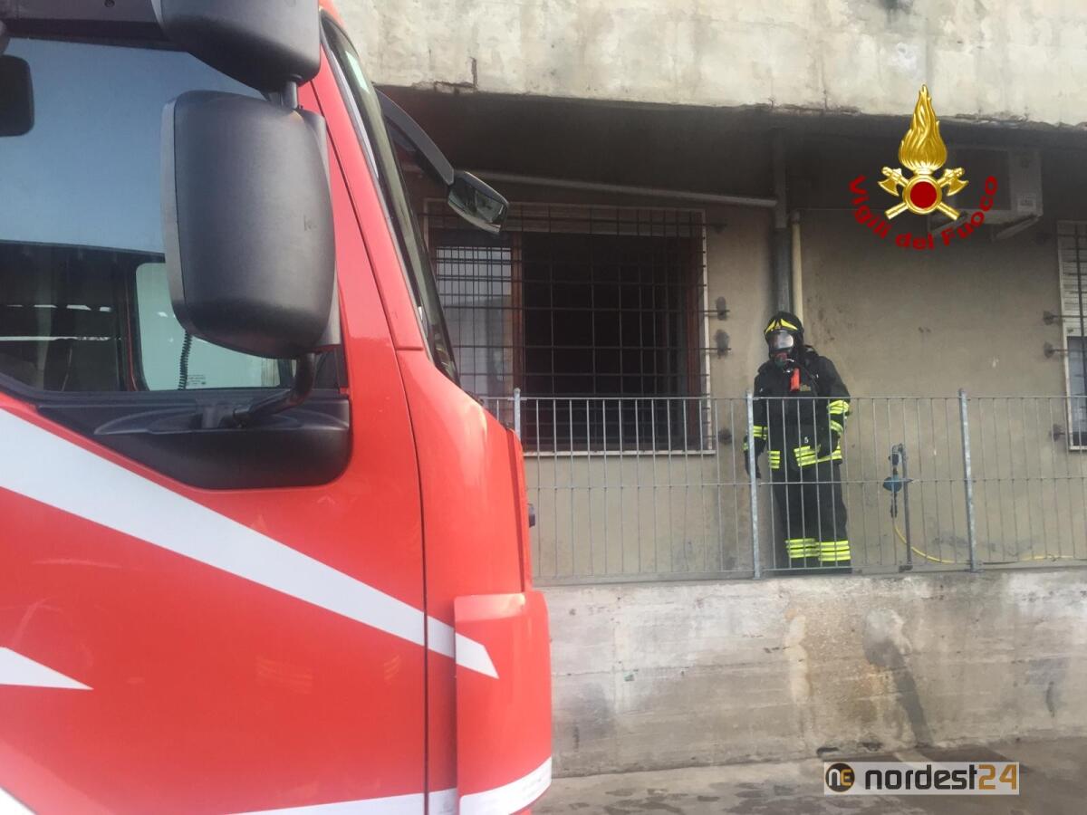 Incendio ad Arzignano nell'ufficio di un'azienda conciaria - 