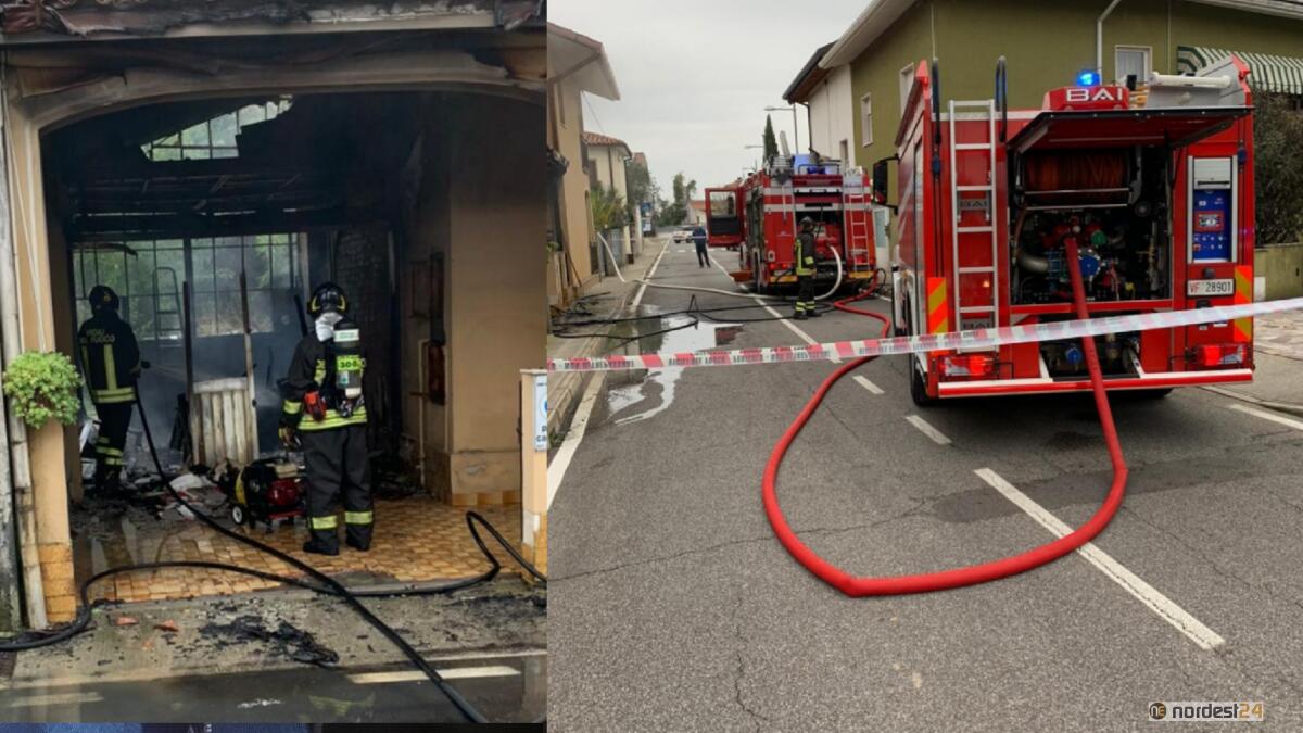 Incendio in abitazione a Pieris (Go): i pompieri domano le fiamme - 