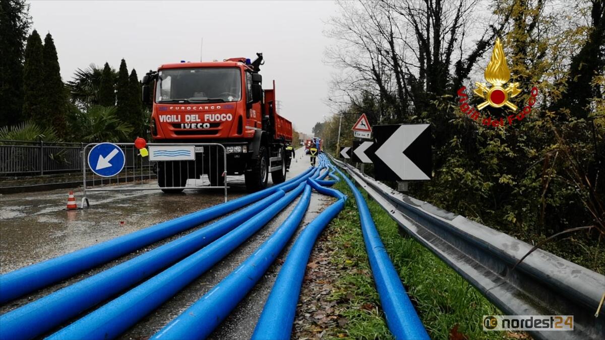 Allagamenti a Villanova della Cartera: maxi lavoro per i vigili del fuoco - 