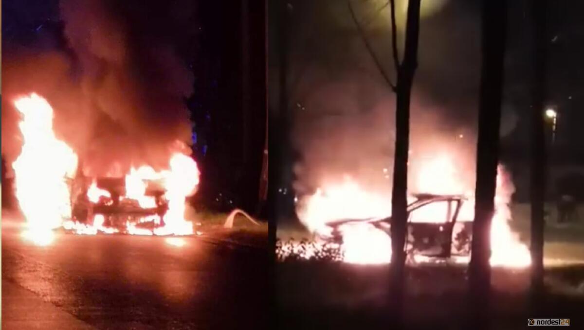 Incidente a Vigonovo di Fontanafredda: scontro tra 2 auto, una si incendia - 