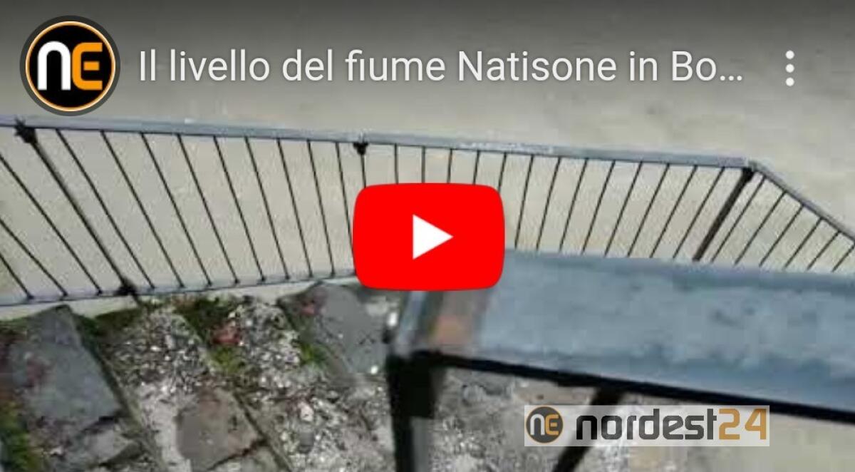 Maltempo. Il fiume Natisone in Borgo Brossana a Cividale - 