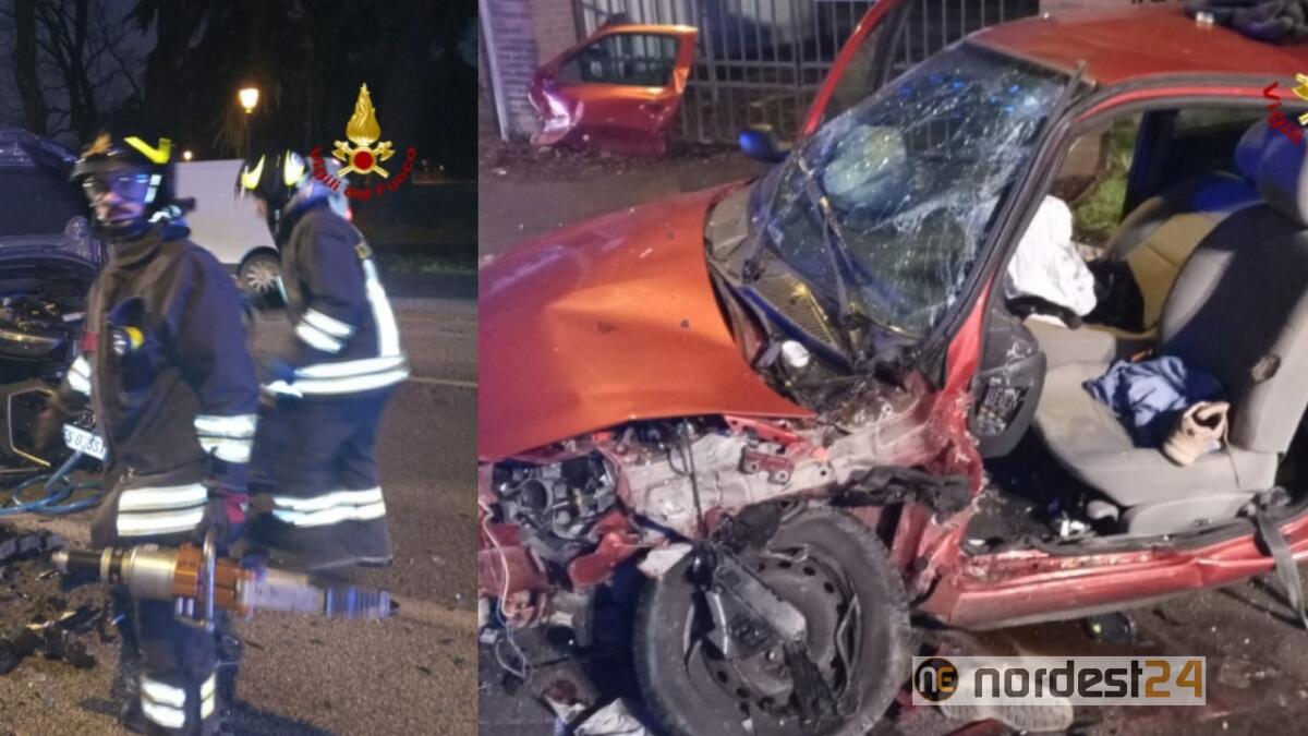 Incidente a Vicenza: scontro tra due auto, un ferito grave - 