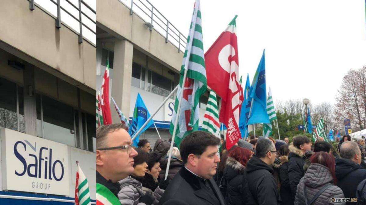 Safilo, lavoratori in sciopero contro la chiusura - 