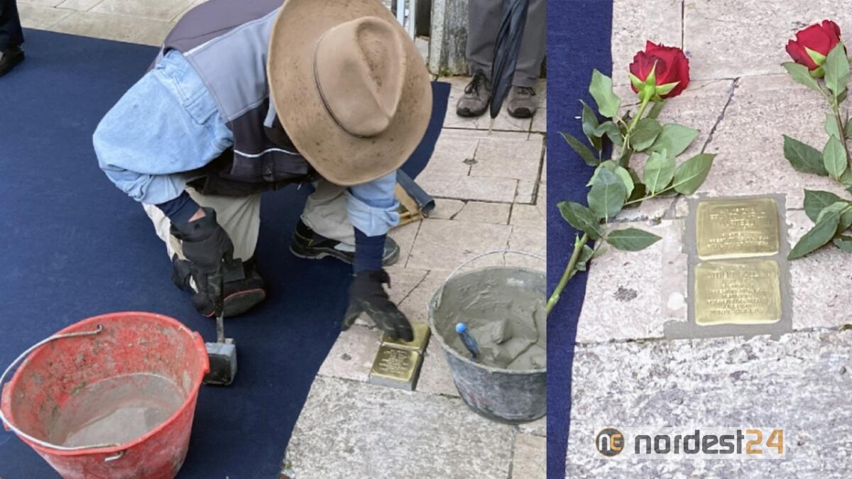 A Pordenone la posa delle "pietre d'inciampo" - FOTO - 