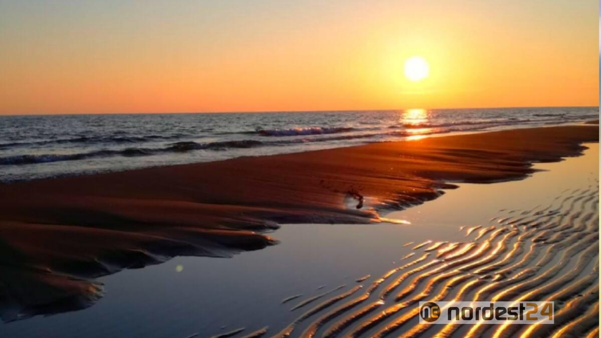 Stupendo tramonto invernale a Bibione, 17 gennaio 2020 - 