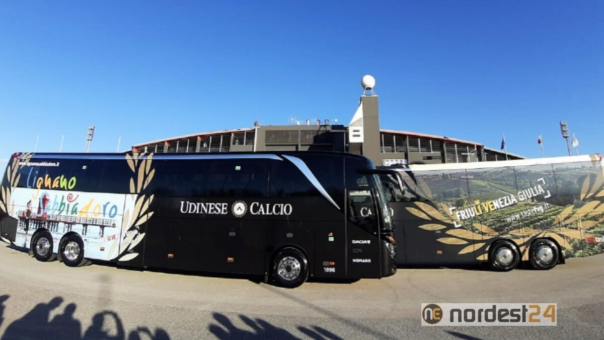 Lignano e Grado sui pullman della prima squadra Udinese - 