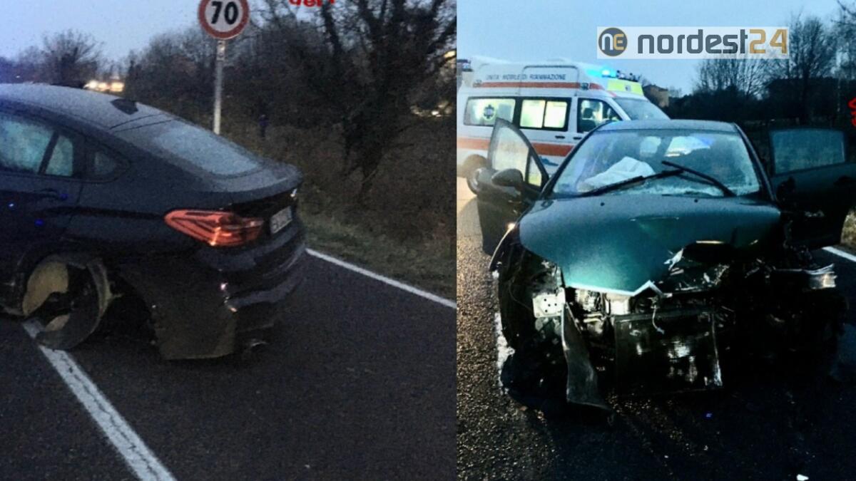 Violento scontro tra 2 auto: grave una donna - 