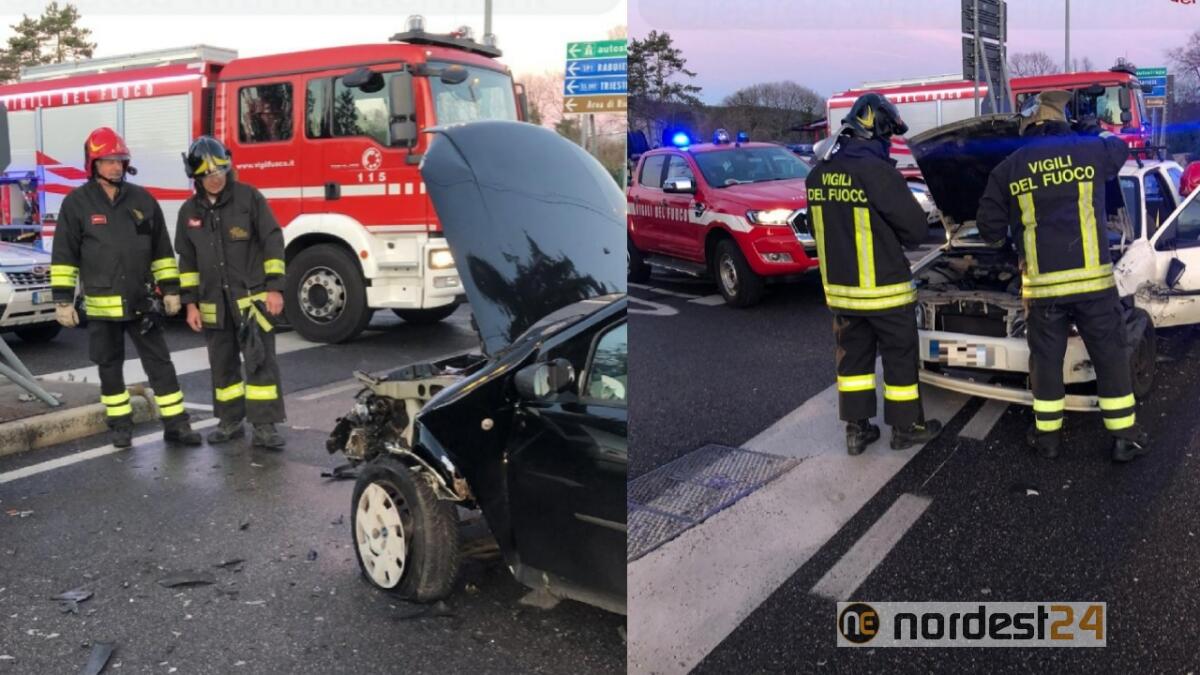 Trieste, scontro tra due auto: un ferito - 