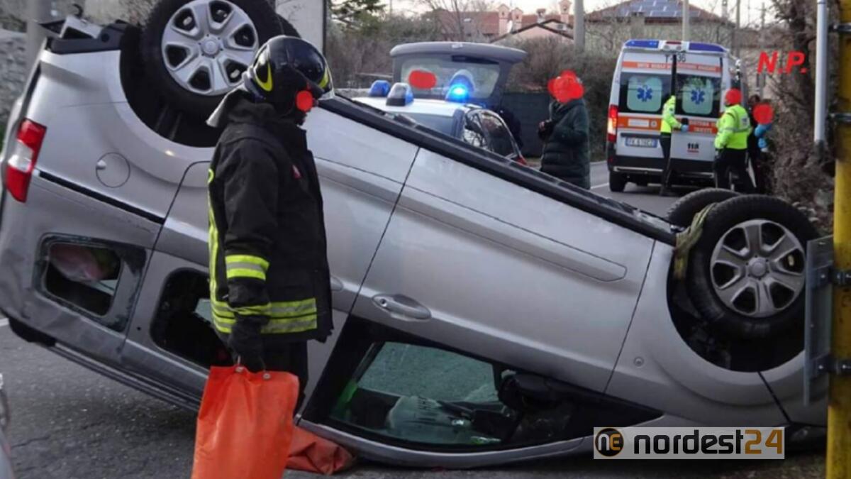 Sbanda e si cappotta:  ferite 2 donne e 3 bambini - 