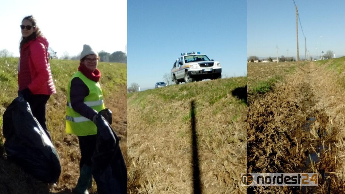 A San Michele al Tagliamento ripuliti 4 km di fossati da sindaco e volontari - 