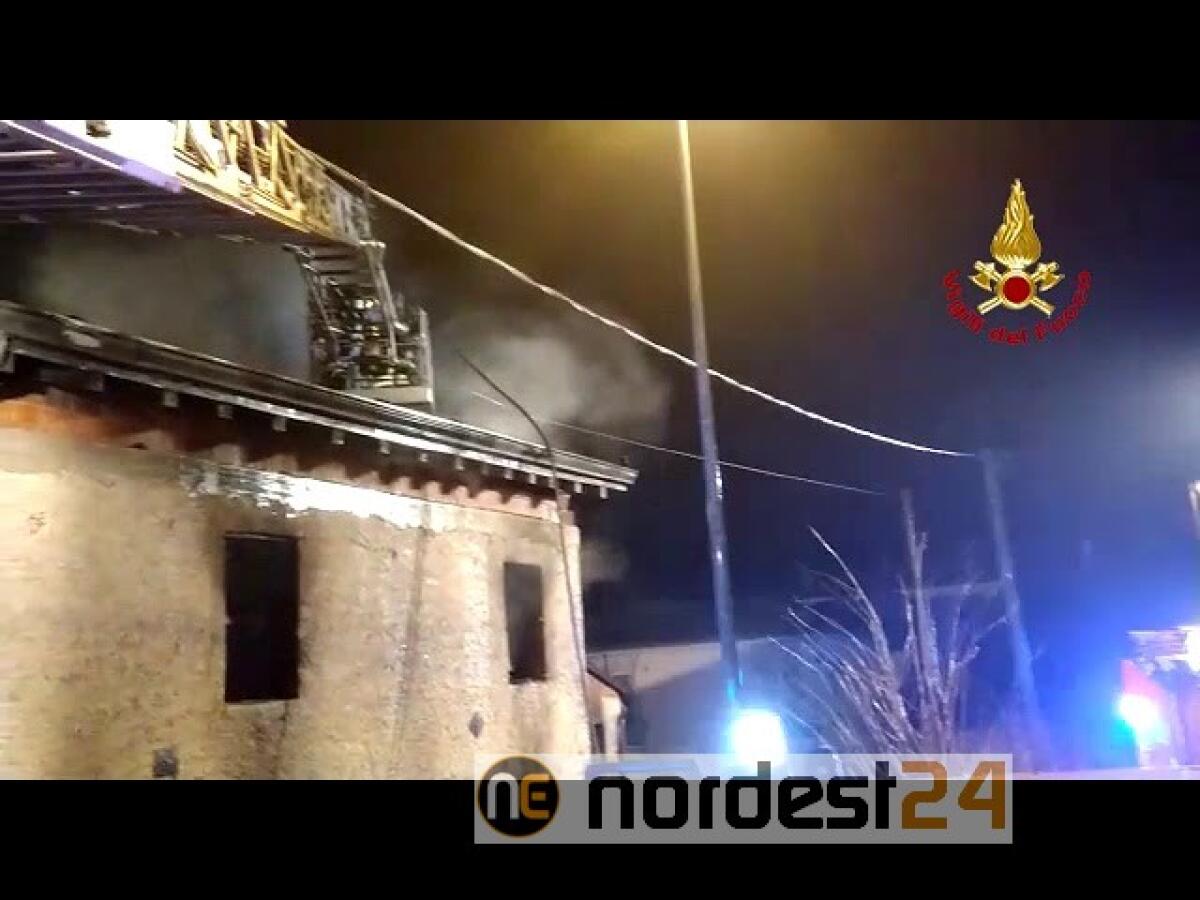 Incendio a Tezze sul Brenta 15 gennaio 2020 - 