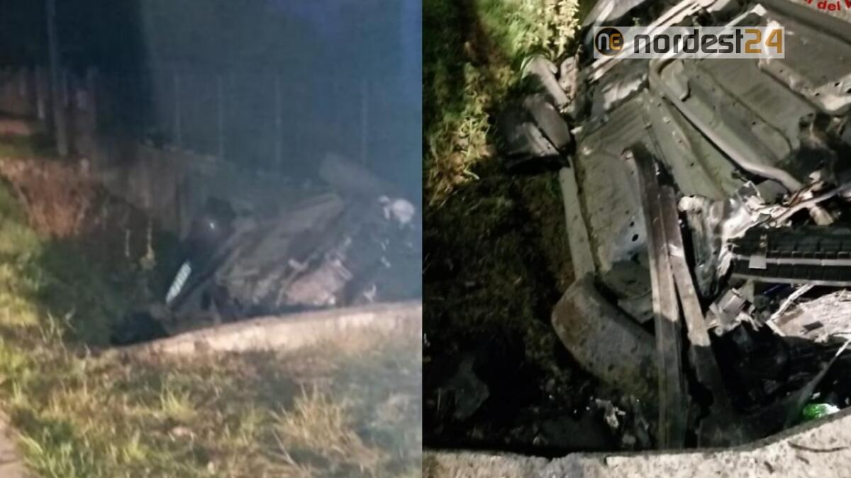 Si schianta e finisce ruote all'aria nel fossato: grave il conducente - 