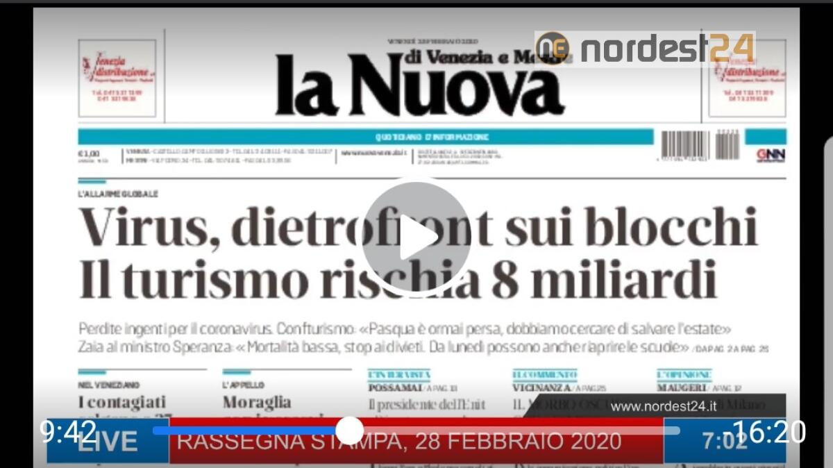 Rassegna stampa del 28 febbraio 2020 - VIDEO - 