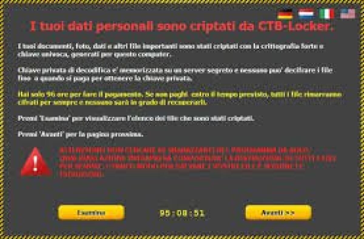CTB Locker. Come rimuovere il virus CTB Locker e decriptare i file cifrati - 