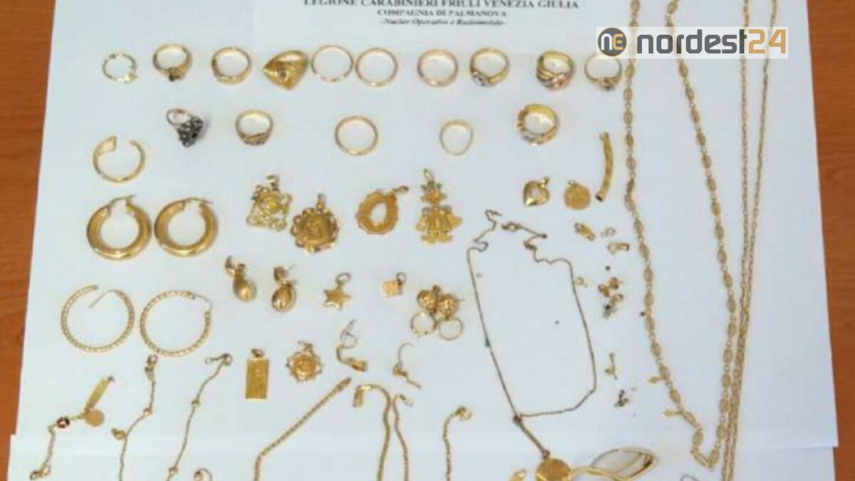 Monili d'oro rinvenuti dai Carabinieri di Palmanova: li riconoscete? - 