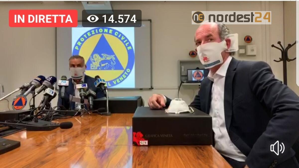 Veneto, Zaia: "2 milioni di mascherine gratis ai cittadini" - DIRETTA - 