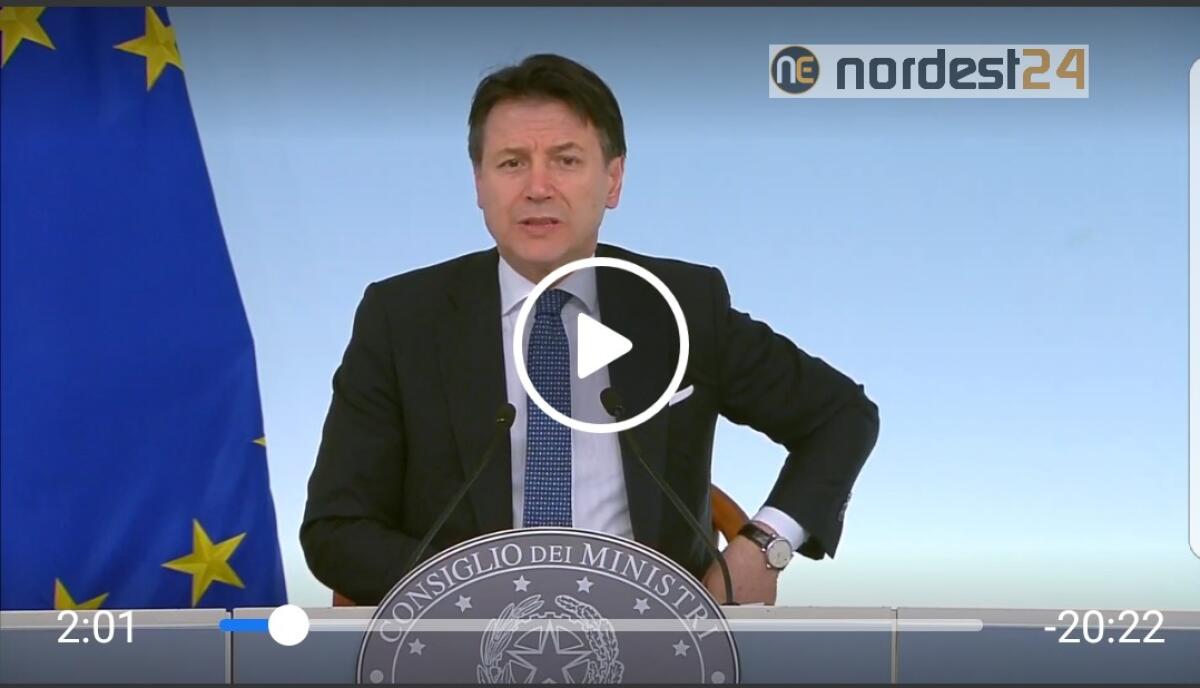 Conte firma il Decreto: città blindate e scuole chiuse - VIDEO E PDF - 