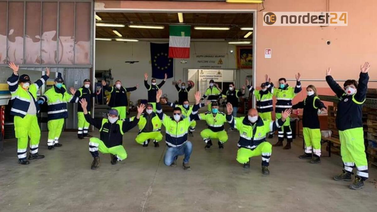 A Concordia Sagittaria volontari in azione per la consegna delle mascherine - 