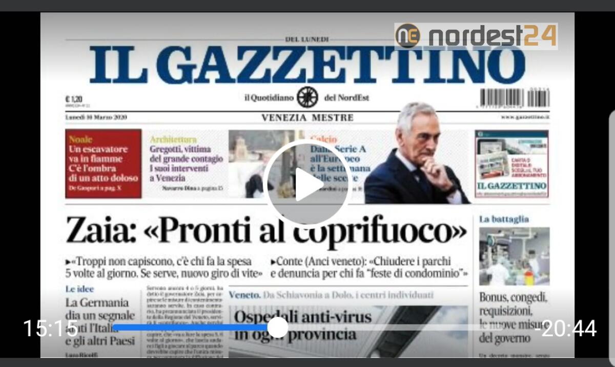 Coronavirus,New York chiude (quasi) tutto, rassegna stampa 16 marzo - 