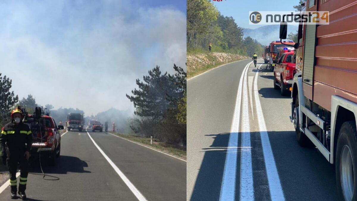 Incendio a Crni Kal in Slovenia: sul posto anche i pompieri di Trieste - 