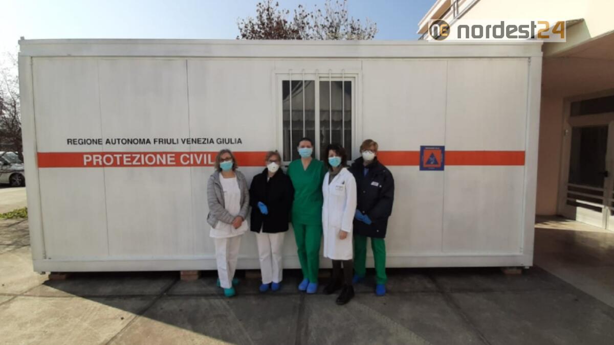 Coronavirus, Fvg: consegnato al Cro di Aviano un container per esame tamponi - 