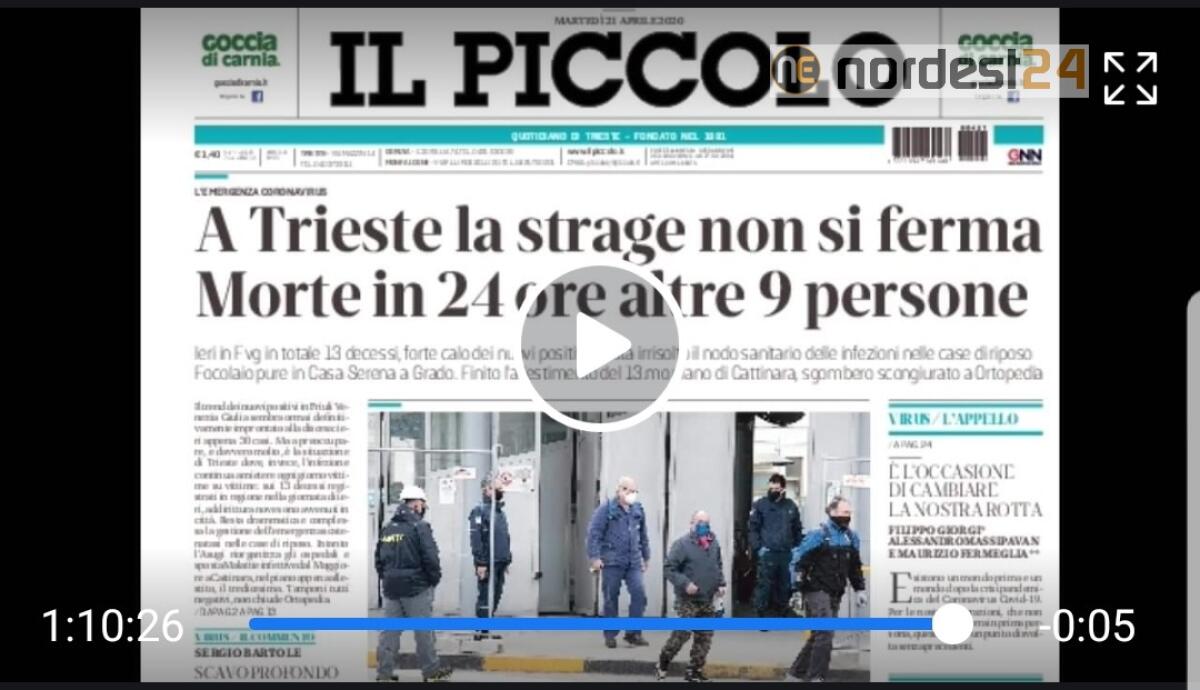 Buongiorno Nordest. Rassegna stampa del 21 aprile 2020 - 