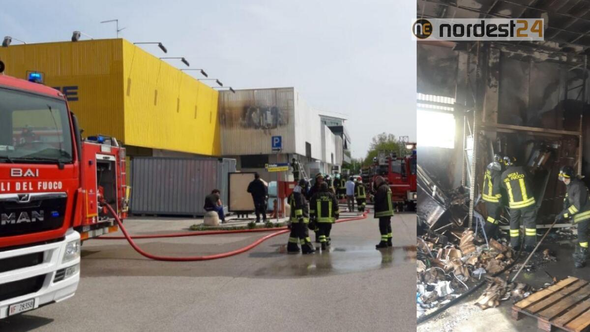 Incendio al Bricofer di Codroipo: brucia il magazzino - 