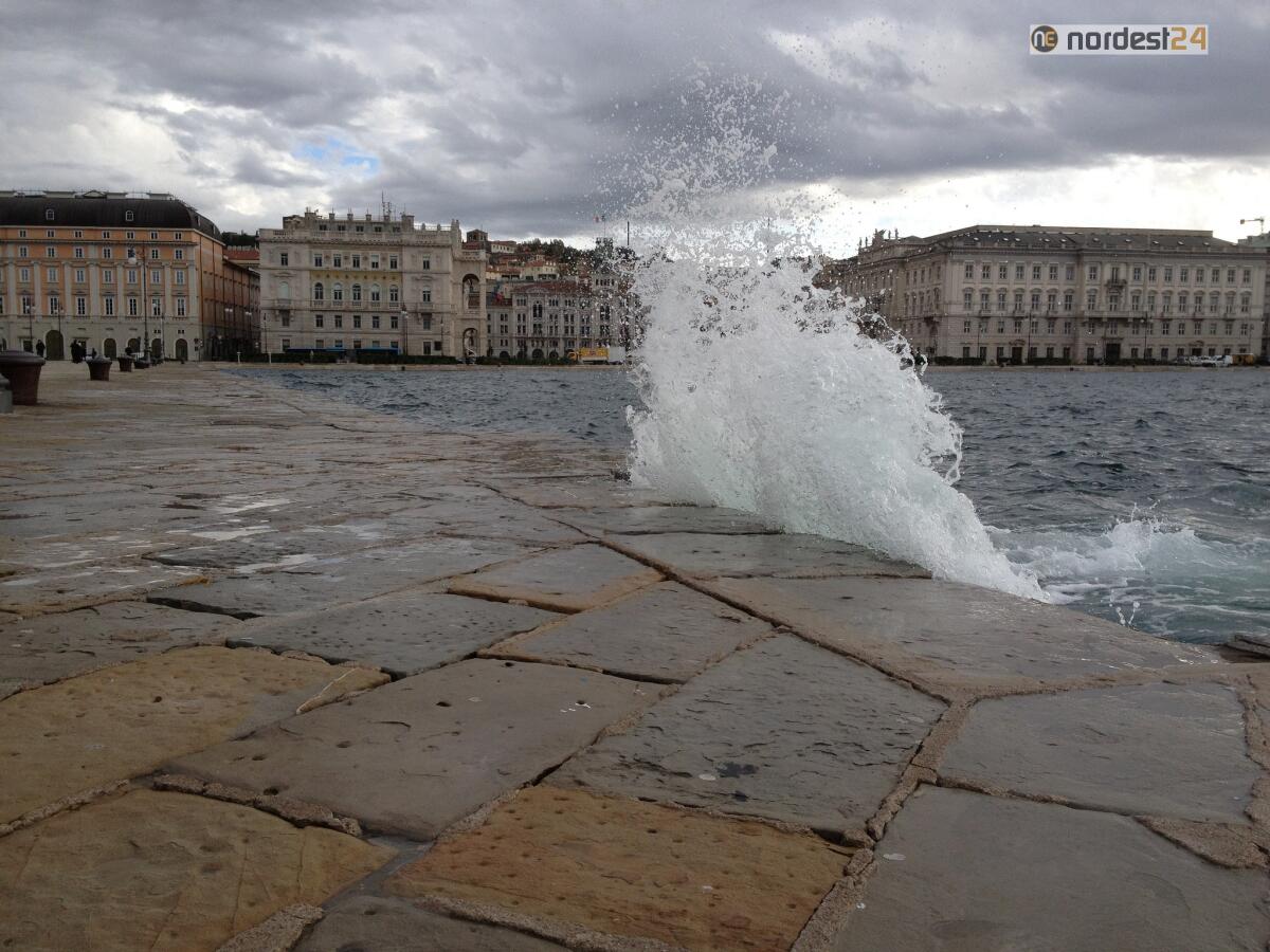 Allerta a Trieste per vento forte: soffia la bora a 104 chilometri orari - 
