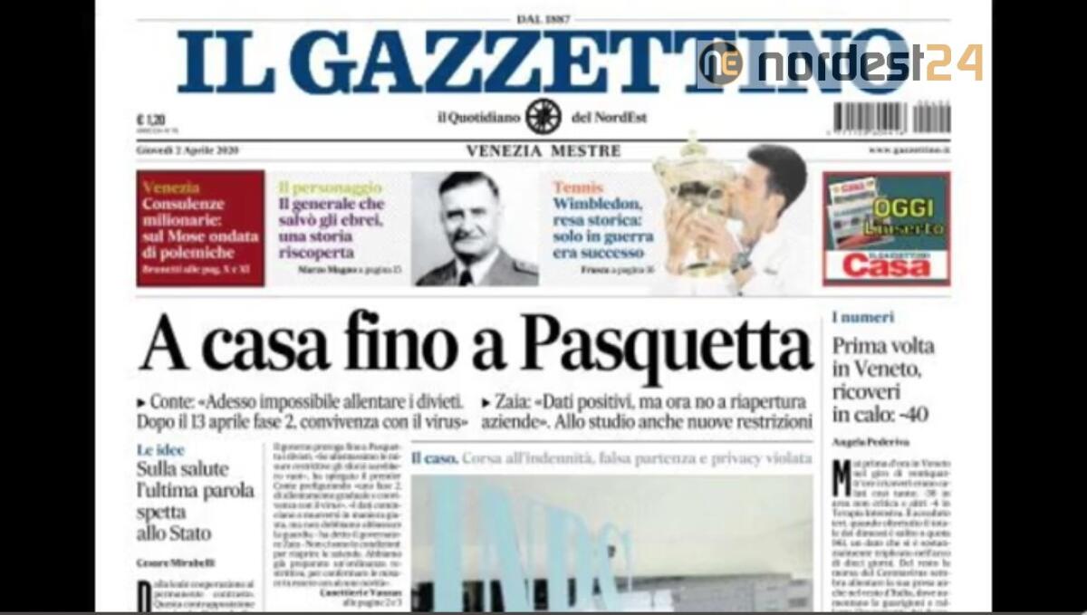 "A casa fino a Pasquetta". Rassegna stampa 02 aprile 2020 - 
