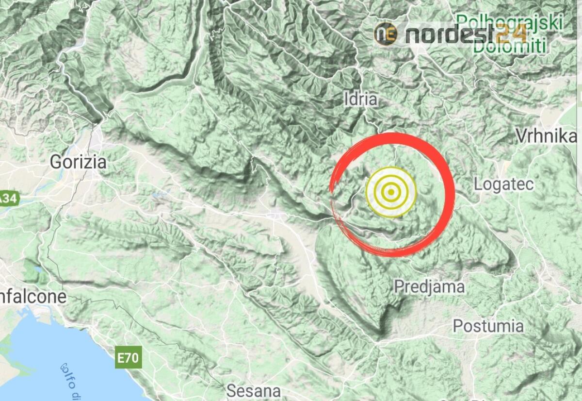 Scossa di terremoto al confine tra Friuli Venezia Giulia e Slovenia - 